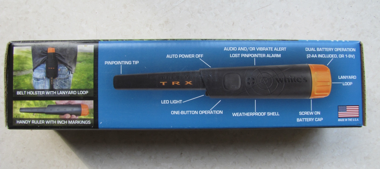 WHITE'S BULLSEYE TRX PINPOINTER PIN POINTER METAL DETECTOR 8000343