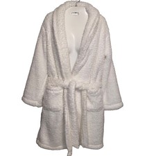 Pottery Barn Robe Womens Small Cozy Plush Fleece Warm Belt Pockets Lounge Pocket