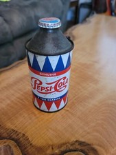 Vintage 1950's Pepsi-Cola Cone Top Can With Cap