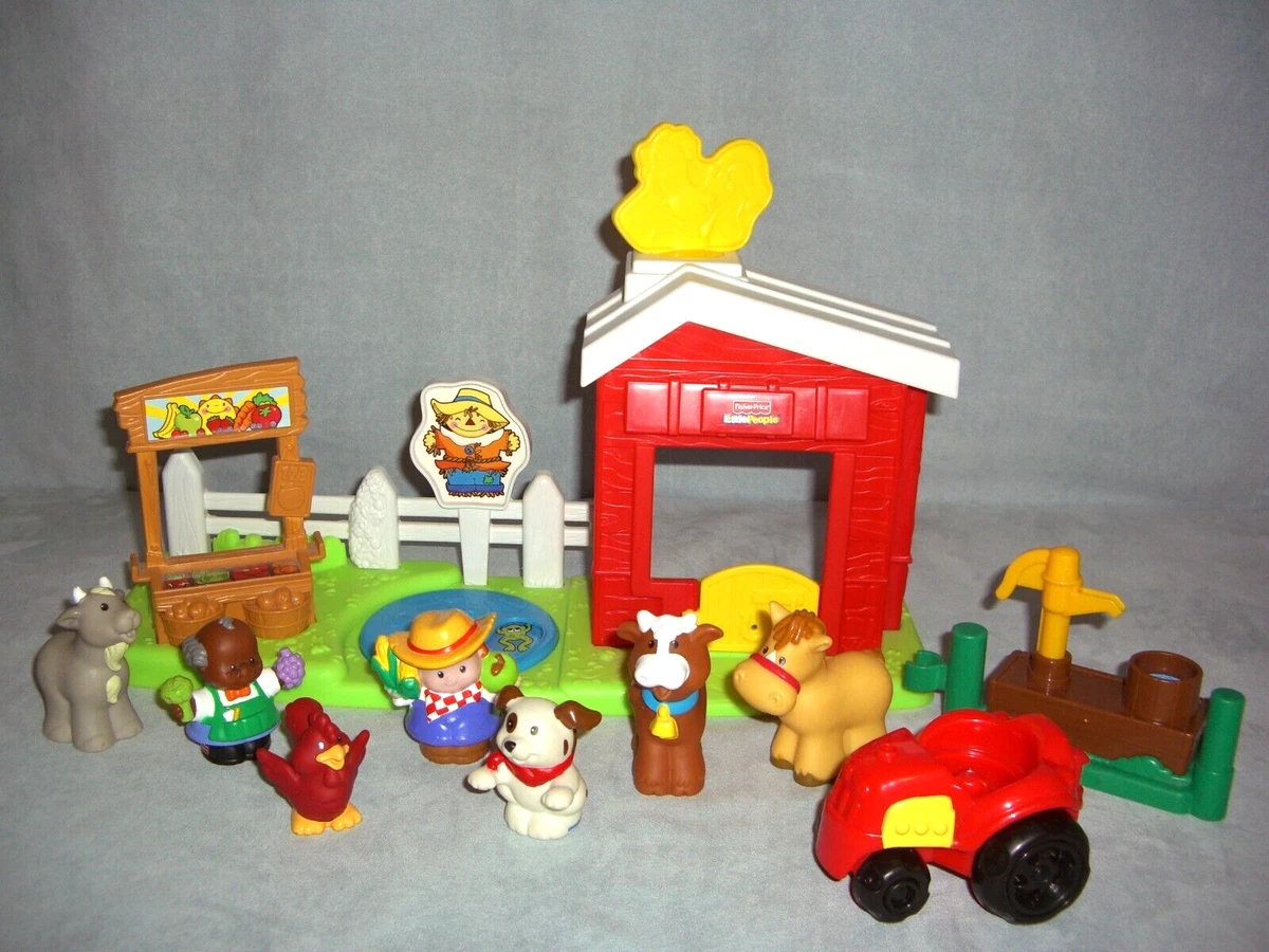 Fisher Price Little People CLICK N FUN BARNYARD FARM Playset with Figures 2009