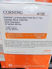 (960 Pk) Corning 4135 DeckWorks Low Binding Barrier Pipet Tips,0.1-10µL Exp 4-23