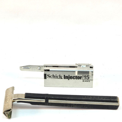 Schick Rare Type N Vintage Injector Safety Razor Very Clean + Pack of 15 Blades