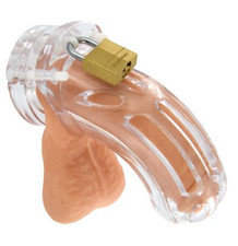 THE CURVE KIT 3.75IN CLEAR COCK CAGE