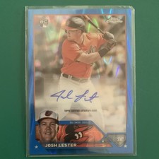 2023 Topps Chrome Update Josh Lester Orioles Rookie Auto Blue #44/150 AC-JLE