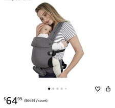 Baby Carrier, Baby Carrier Newborn to Toddler, Ergonomic, Cozy and Lightweight I