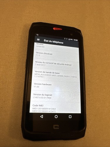 Smartphone Crosscall Action-X3 - Fonctionne, Fissure Coque Arrière (670) - Foto 2 di 8