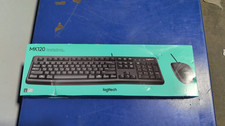 Logitech MK120 Wired USB Keyboard Mouse Desktop Combo