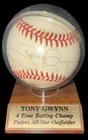 Tony Gwynn HOF Sweet Spot Signed Rawlings Baseball San Diego Padres JSA JD