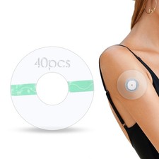 Leng Ke 40Pcs Adhesive Patches for Libre 3,Sweatproof Sensor 40pcs, 04clear
