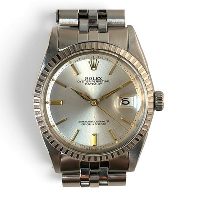 Vintage Rolex Datejust 36 mm Jubilee Steel Automatic Watch 1603 Circa 1966