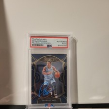 2020-21 Panini Select #90 Desmond Bane Blue Auto PSA Slabbed RC Grizzlies (Ao16)