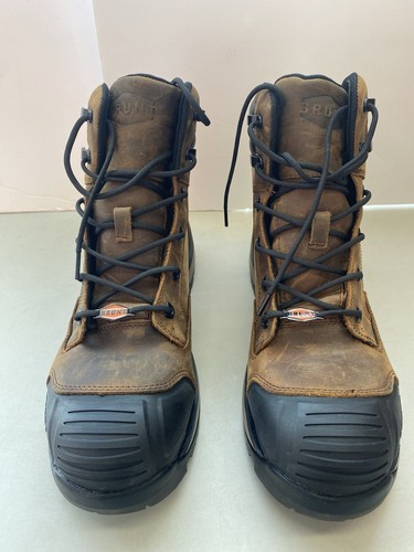 BRUNT The PERKINS Heavy Duty Work Boots US 10.5 Brown Boot Triple Layer. New - Picture 8 of 10