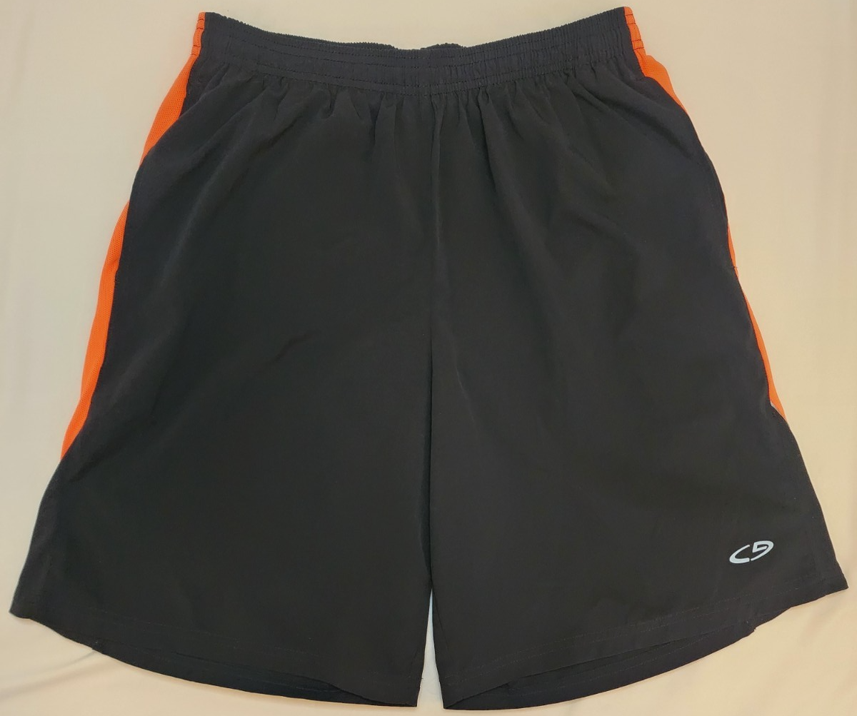 中古　黒　M WIND AND SEA × Champion SHORTS Champion C9 DuoDry Medium Black Orange Lined Workout Running Swim