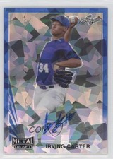 2021 Leaf Metal Draft 1990 Blue Crystals 10/15 Irving Carter #LA-IC1 Auto 0tw4