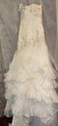 Galina Signature Wedding Dress Gown White Beads Tulle Davids Bridal SZ 4 Bag NWT — photo 4