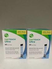 One Touch Ultra 120 Test Strips- Exp 12/2026+ FREE SHIPPING