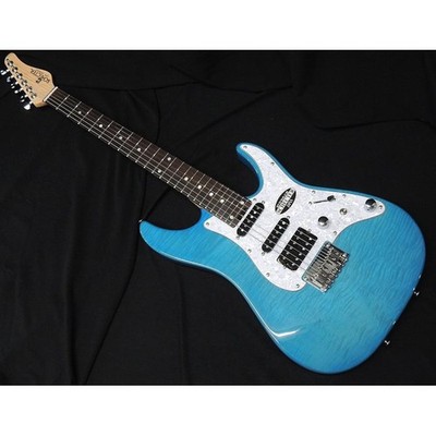 SCHECTER OL-BH-FM-FXD ILB Indigo Light Blue Schecter Strat Electric Guitar