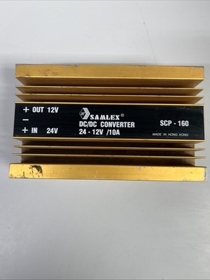 Samlex SCP-160 DC/DC Converter, designed to step down voltage from 24V to 12V