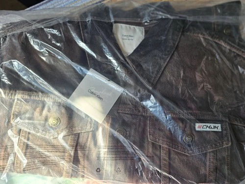 CALVIN KLEIN JUNG KOOK DENIM JACKET MEDIUM CKJK CAPSULE DENIM TRUCKER BTS BROWN image 5