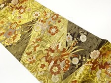 7683673: JAPANESE KIMONO JAPANESE FUKURO OBI / WOVEN PHOENIX  BUTTERFLY