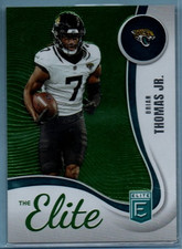 2025 Panini Donruss Elite - THE ELITE Brian Thomas Jr. Card #12 Green Parallel