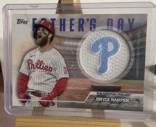 Topps 2023 Series 2 Bryce Harper  Phillies Father's Day Patch #FD-BH FAV Cards🔥