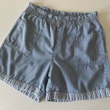 There Abouts Shorts Youth 18.5 P Plus Light Blue Pull On Shorts Striped Pockets