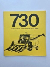 JOHN DEERE 730 COMBINE SALES BROCHURE