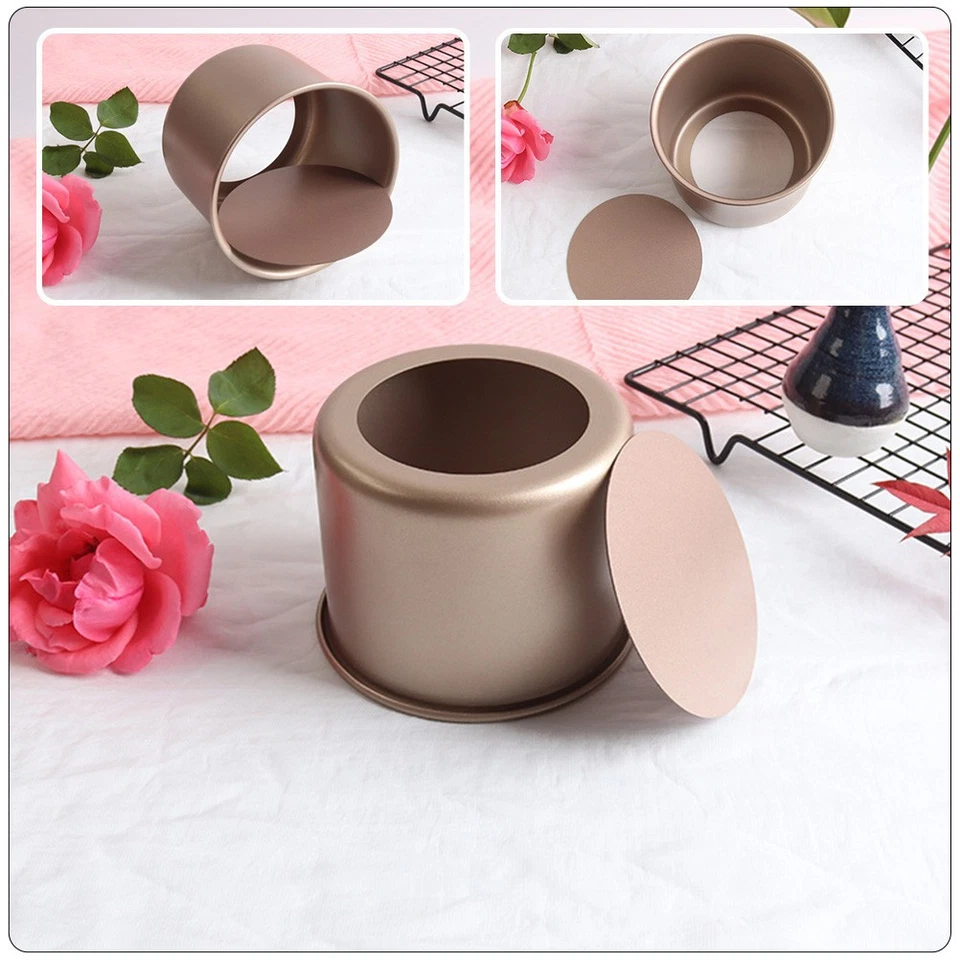  Förmchen Backen Backform Edelstahl Abnehmbare Backpfanne Haushaltsbackform - Bild 2 von 4