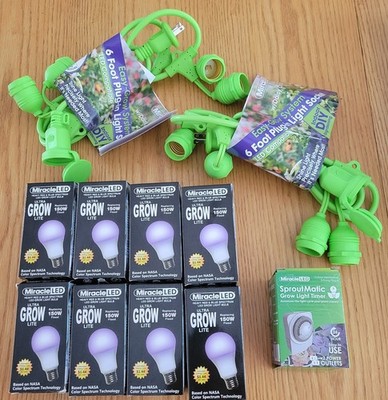 Miracle LED Under The Canopy Indoor Grow Light Kit (4socket set x 2)