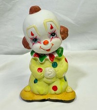 VTG INTERPUR Sweet Face Clown Night Light Porcelain Figurine Baby Nursery Decor