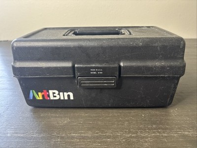 ArtBin Model Art Supplies Storage Case Box Multiple Storage Trays Black