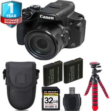 Canon PowerShot SX70 HS Digital Camera  1 Yr Warranty Tripod  Case -32GB