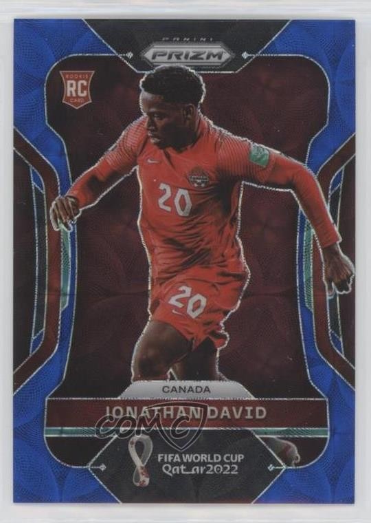 2022 Panini Prizm World Cup Qatar Choice Blue 35/135 Jonathan David #49 5jq