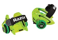 Razor Jetts DLX Heel Wheels Neon Green Frustration-Free Packaging
