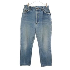 Lee 90s Made in USA Old Tapered denim pants 15 M blue jeans Women