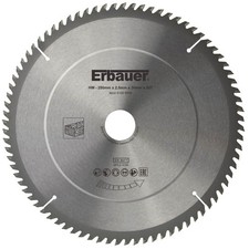 Erbauer Mitre Saw Blade TCT Wood Fine Cut Carbide Teeth 250 x 30mm 80T