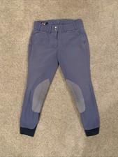 Ariat Heritage Knee Patch Riding Breeches Women’s 28 Reg Blue Stretch Jodphurs