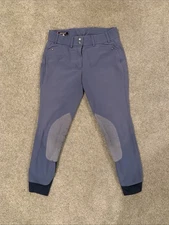 Ariat Heritage Knee Patch Riding Breeches Women’s 28 Reg Blue Stretch Jodphurs