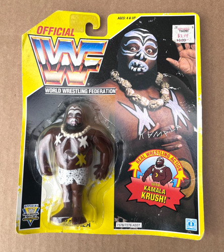 Vintage Hasbro WWF Kamala Krush Wrestling Wrestler...