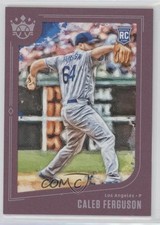 2019 Panini Diamond Kings Short Print Plum Framed Caleb Ferguson #131 0w7