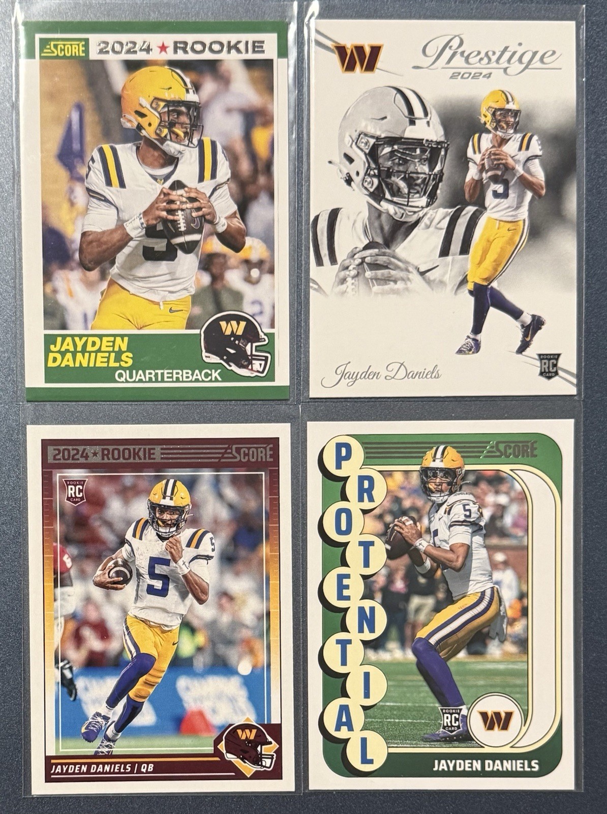 Jayden Daniels - 4 Rookie Card Lot