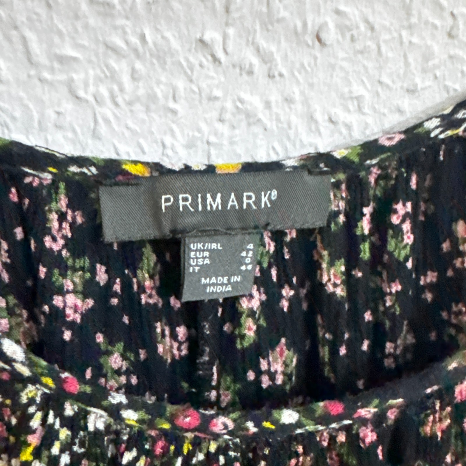 Primark Floral Pom Pom Hem Strappy Cami Top - Size UK 4 / EUR 32 image 2