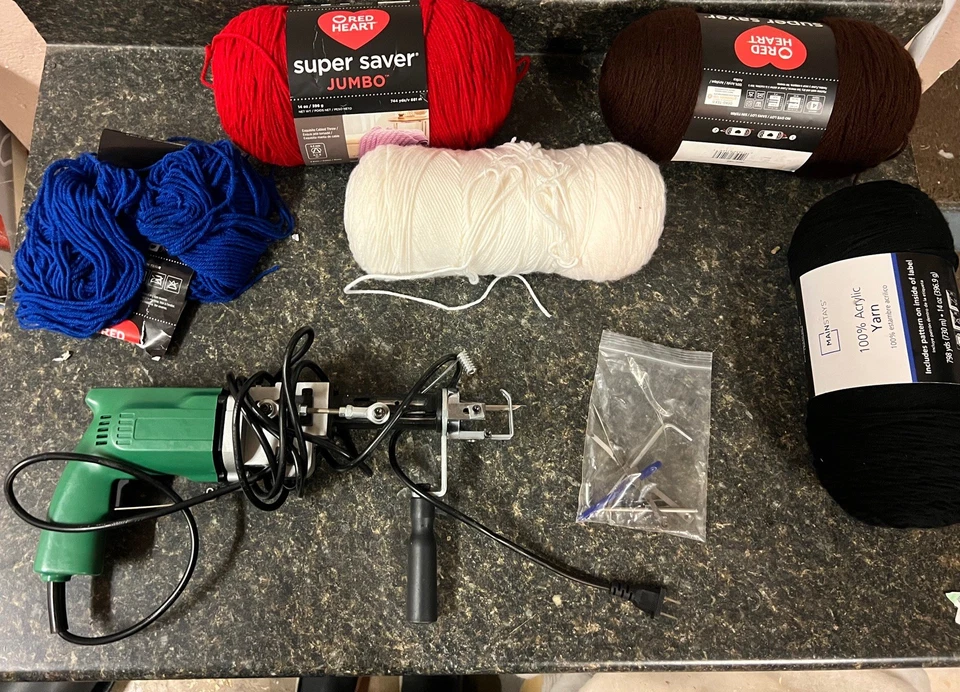 KRD 1 Pistola de Tufar, Tapete Elétrico Pistola de Tufar Corte Pilha e Loop Pilha com Fio - Imagem 3 de 4