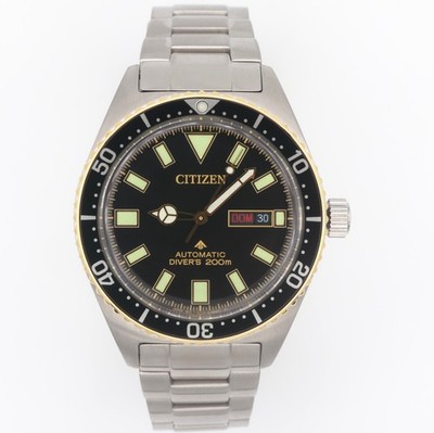 Citizen Promaster Mechanical Diver 41mm Silver SS Men's Watch (NY0125-83E)