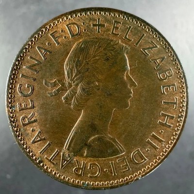 1958 Great Britain Half Penny Sharp Features Golden Hind