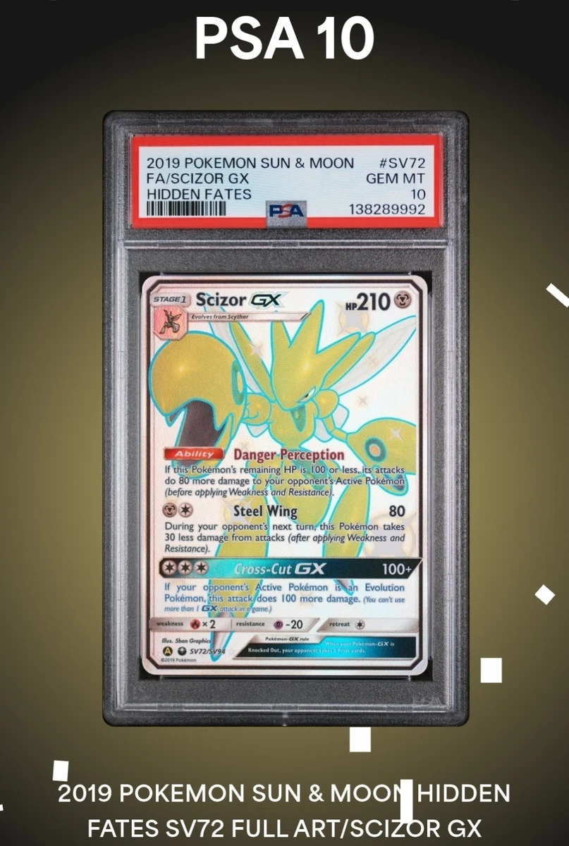 ハッサムgx ssr PSA10 FA/SCIZOR GX Scizor GX SSR 233/150 SM8b Ultra Shiny GX HOLO Pokemon Card
