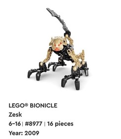 2009 LEGO Bionicle Zesk #8977