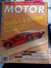 Motor mag May 1991. Turbo Twins Mira v Sierra, Merc S, Ferari 512 GT, Toyota