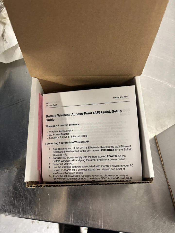 NOVO Roteador Buffalo 2 WHR-G125 com Adaptador e Ethernet - Imagem 4 de 4